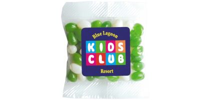 Corporate Colour Jelly Beans In 60 Gram Cello Bag