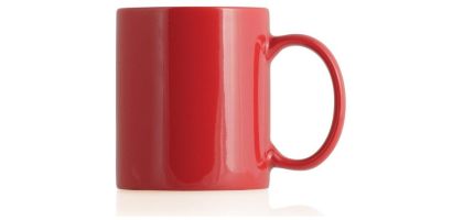 Ceramic Mug - Red/White