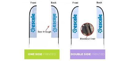 Small(65.3*200cm) Straight Feather Banners