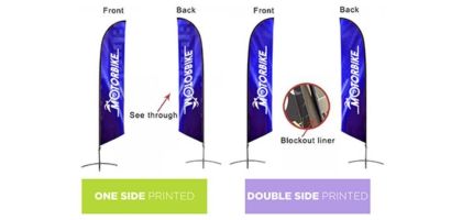 Small(65*200cm) Angled Feather Banners