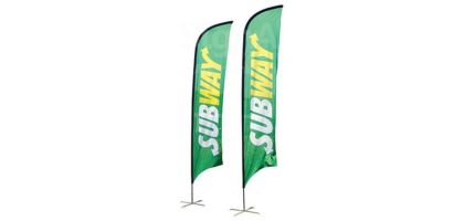 Medium(70.4*300cm) Concave Feather Banners