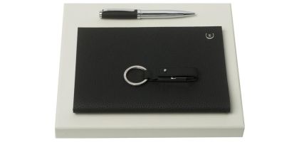 Set Hamilton Black (ballpoint Pen, Note Pad A5 & Usb Stick)