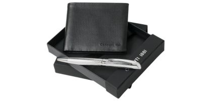 Set Cerruti 1881 (Premium ballpoint Pen & Leather Wallet)