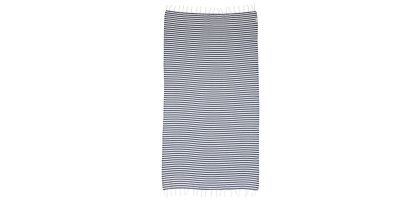 Ocean Blue Stripe Beach Towel