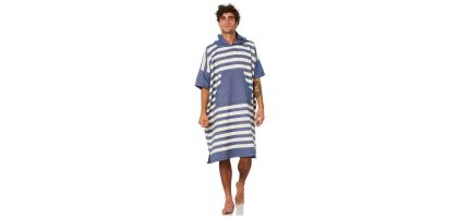 Ocean Stripe Large Poncho