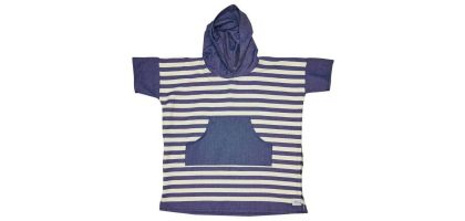Ocean Stripe Medium Poncho