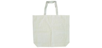Short Handle Calico Bag with Gusset