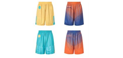 Unisex Adults 100% Polyester Sublimated Reversible Basketball Shorts