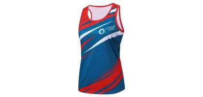 Ladies' 100%Polyester Sublimated Sports Singlet