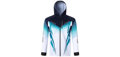 Men's 100% Polyester Sublimated Fishing Hooded Jacket