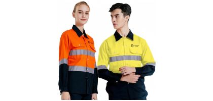 Unisex Cotton Hi-Vis Reflective L/S Shirt