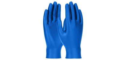 Grippaz Professional Food Handling Powder Freen Nitrile Gloves Blue 2XL (50/Box)