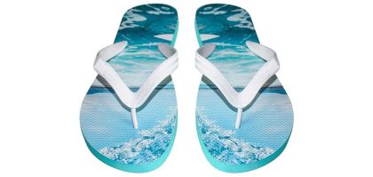 Rubber Talking Footprint Thongs