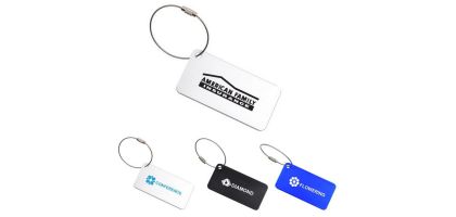 Square Aluminium Luggage Tag