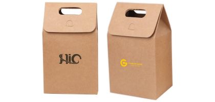 Large Kraft Paper Portable Box