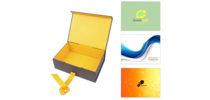 Small Foldable Magnetic Box with Ribbon