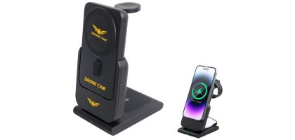 3-In-1 5000mAh Power Bank Charging Station