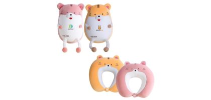 Tiger Shaped 2 In 1 Travel Pillow