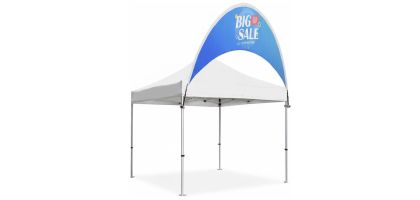 Curve Tent Billboard Banner 10x10ft