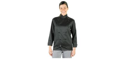 PROCHEF Traditional Chef Jacket Black Long Sleeve