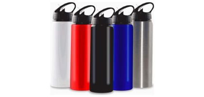 750Ml Aluminium Water Bottle With Straw
