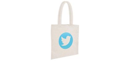 Maine Long Hanndle Calico Tote Bag