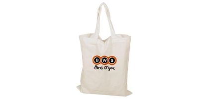 Large Calico Bag White