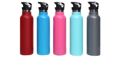600ml Double Wall Vacuum Bottle with Flip Valve Lid
