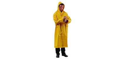 Yellow Full Length PVC Rain Coat 2XL