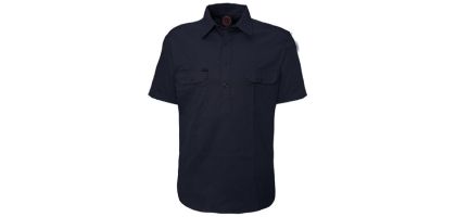 Closed Front Short Sleeve Shirt