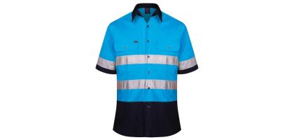 2 Tone Open Front Shirt S/S 3Mtape