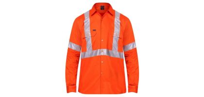 Vented Open Front L/S 3M Tape "X" Design