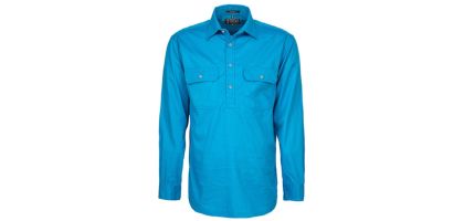 Mens Pilbara Closed Front L/S Shirt