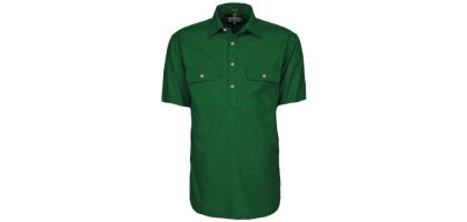 Mens Pilbara Closed Front S/S Shirt