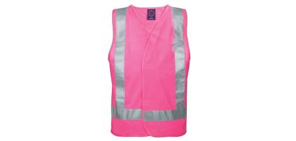 Hi Viz Vest With  Reflective Tape