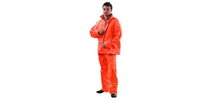Hi-Vis Orange Rain Suit Medium