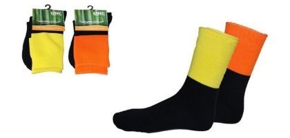 Extra Thick Hi-Vis 2 Tone Bamboo Socks