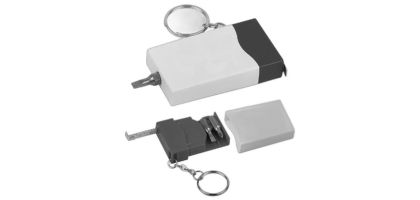 Mini Screwdriver Tape Key Ring