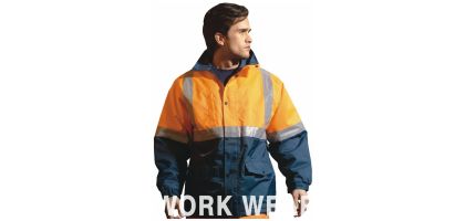 Unisex Adults Hi-Vis Polar Fleece Lined Jacket With Reflective Tape