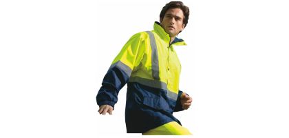 Unisex Adults Hi-Vis Mesh Lining Jacket With Reflective Tape