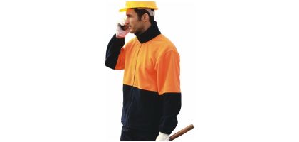 Unisex Adults Hi-Vis Full Zip Polar Fleece