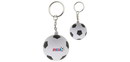 Stress Soccer Ball Key Ring
