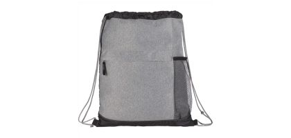 Heather Melange Drawstring Bag