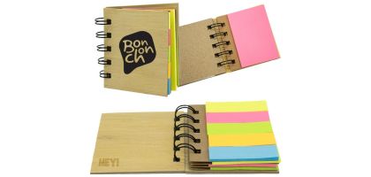 Mini Bamboo Sticky Note Set