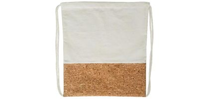 Cotton Drawstring Bag With Cork