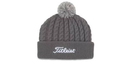 Titleist Beanie Cable Knit Pom Pom