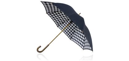 Umbrella 58cm Double Canopy Shelta Black Check