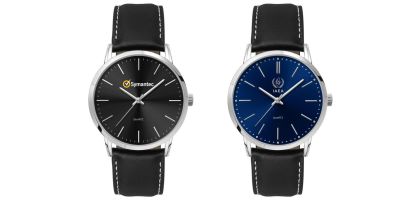 Mens Dress Watch, Leather Strap