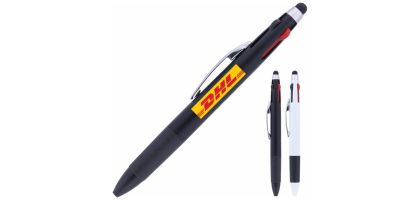 Plastic Pen Ballpoint Cuatro 4 Colour Stylus