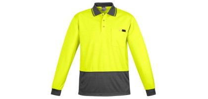 Mens Comfort Back L/S Polo